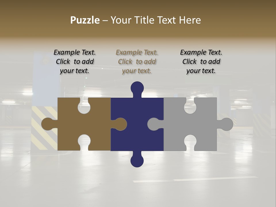 Corridor City Number PowerPoint Template