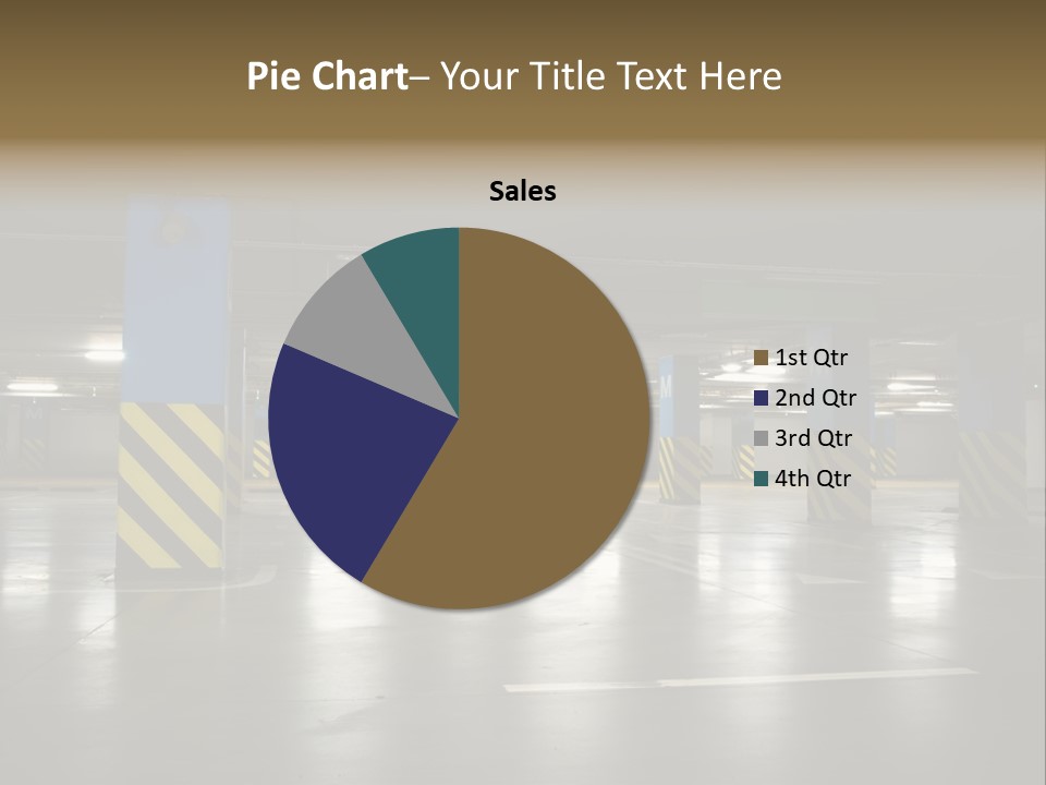 Corridor City Number PowerPoint Template