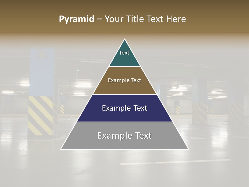 Corridor City Number PowerPoint Template