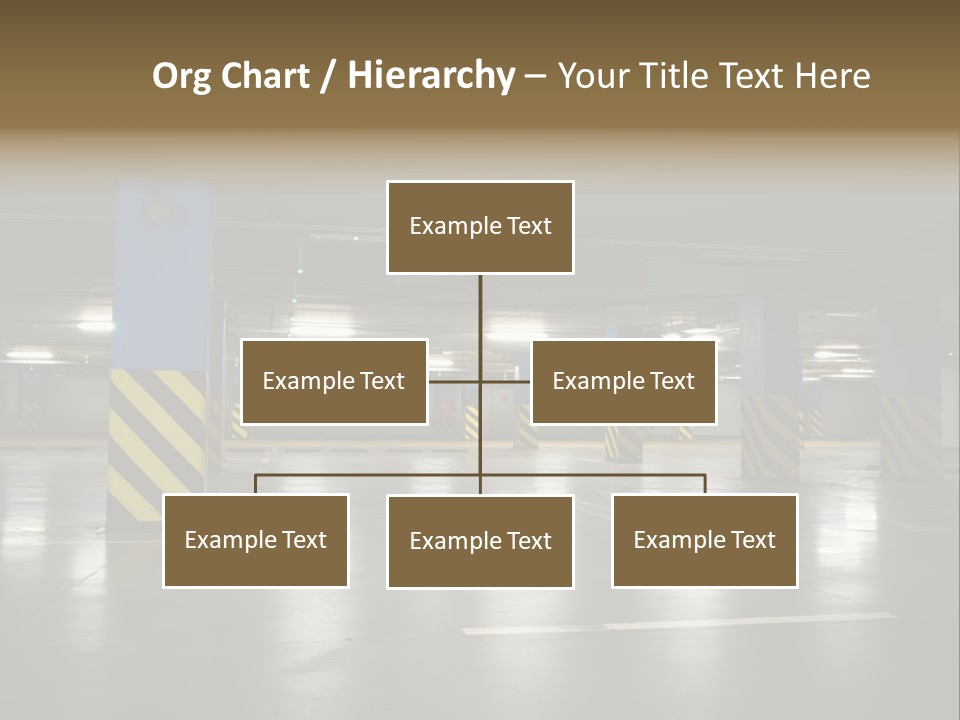 Corridor City Number PowerPoint Template