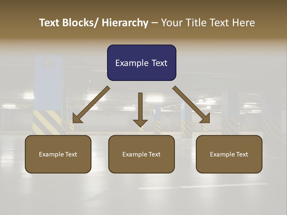 Corridor City Number PowerPoint Template