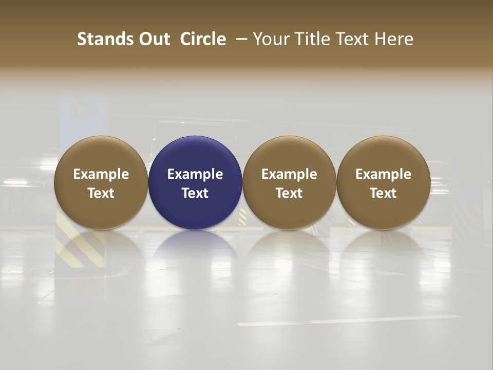 Corridor City Number PowerPoint Template