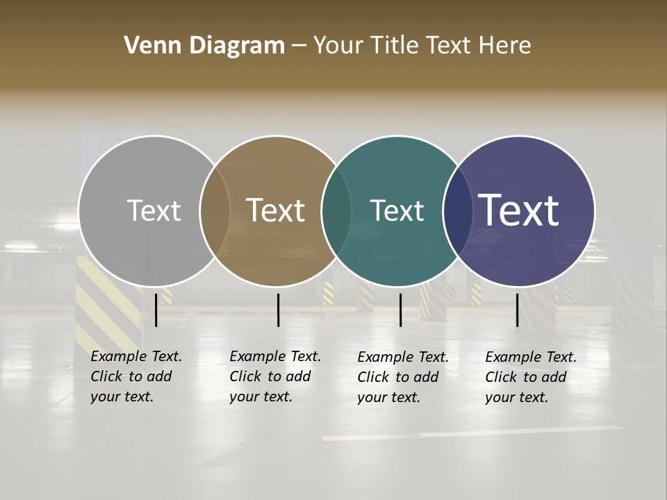 Corridor City Number PowerPoint Template