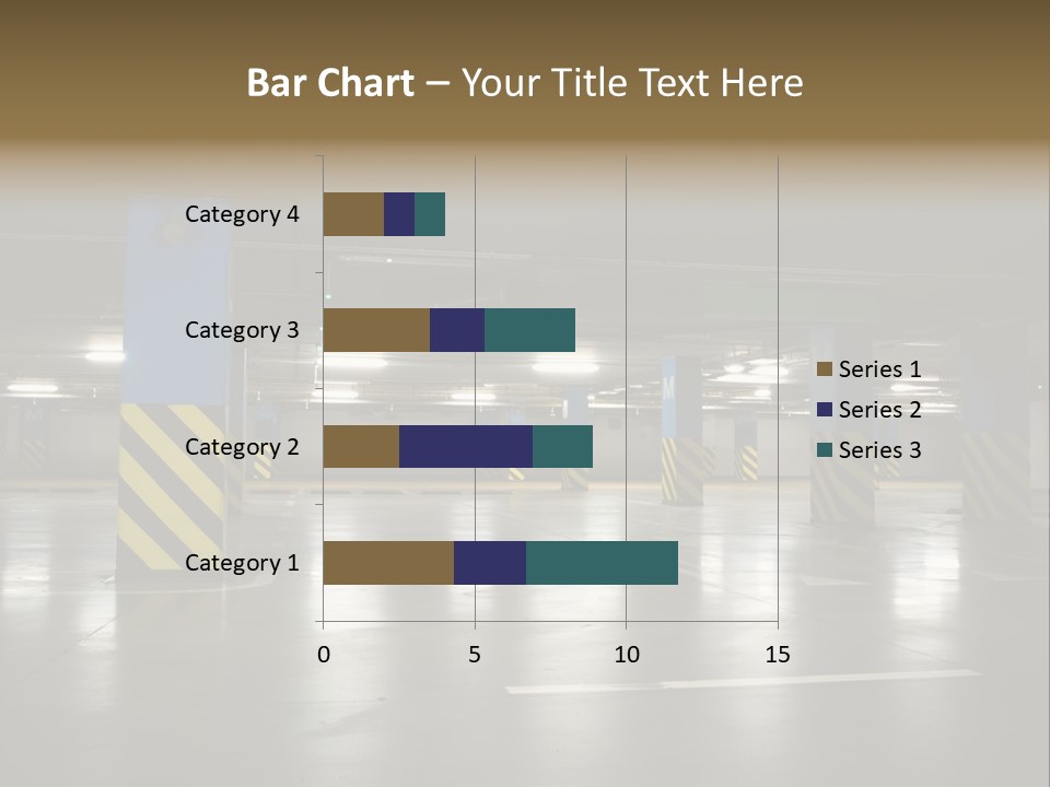 Corridor City Number PowerPoint Template