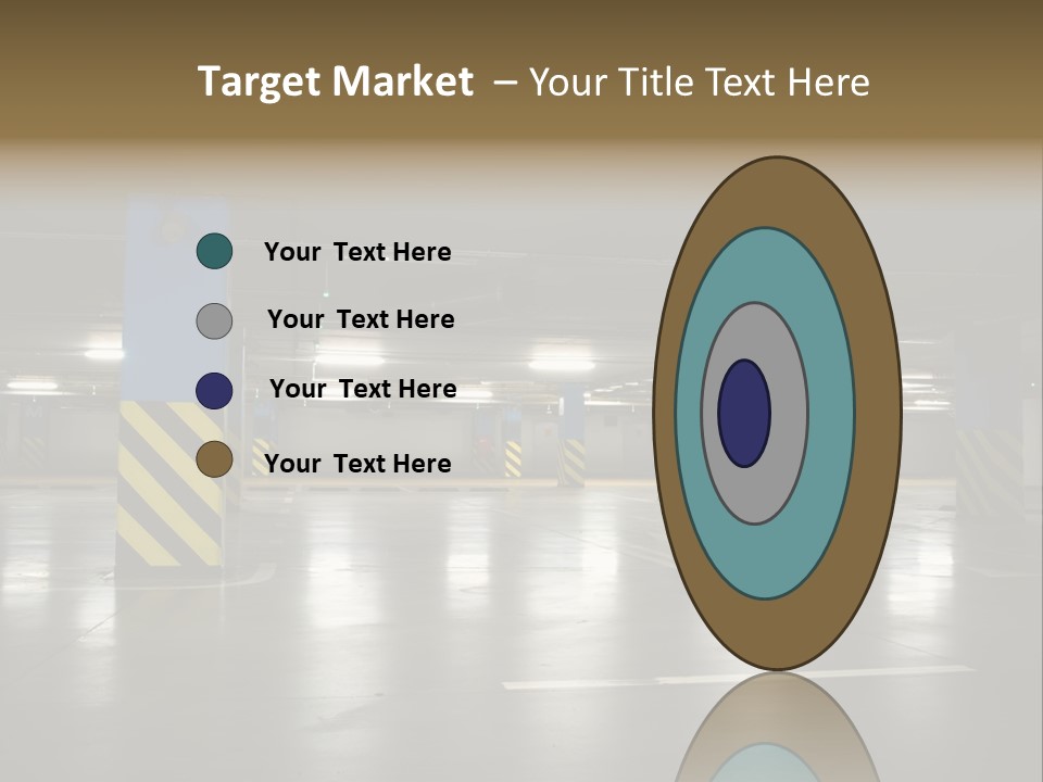 Corridor City Number PowerPoint Template