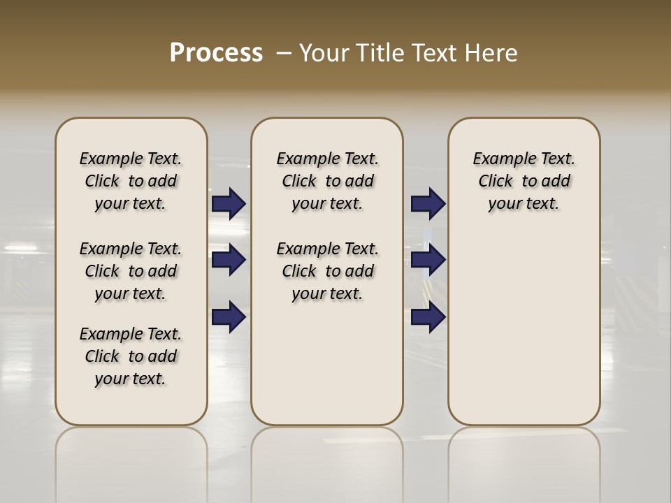 Corridor City Number PowerPoint Template