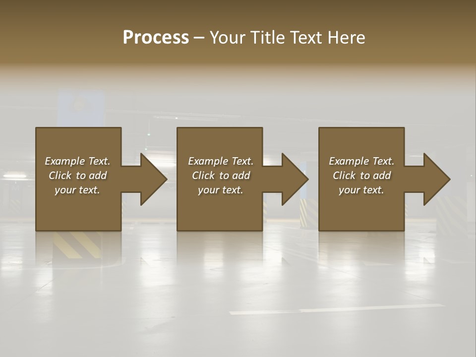Corridor City Number PowerPoint Template