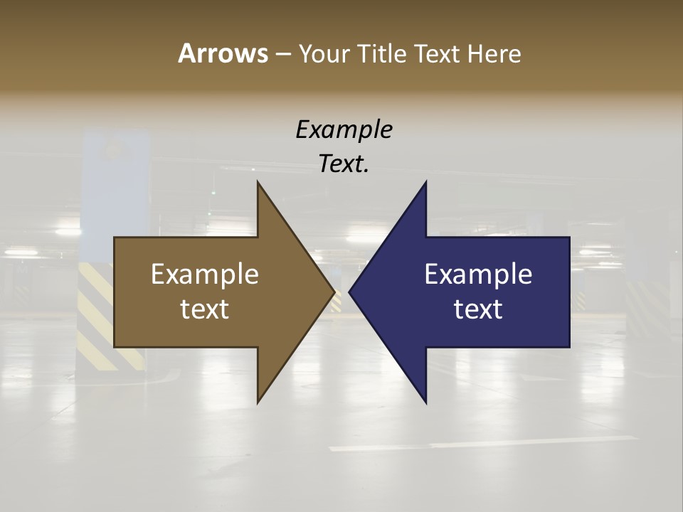Corridor City Number PowerPoint Template