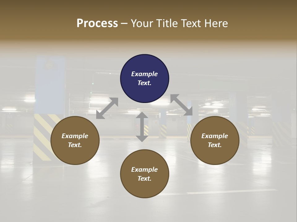 Corridor City Number PowerPoint Template