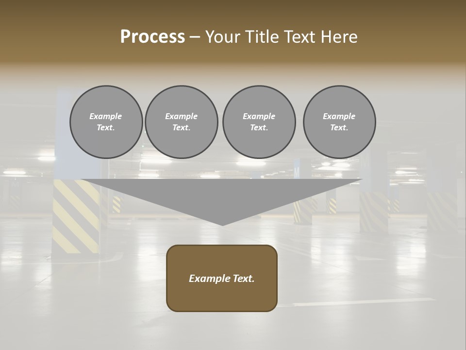 Corridor City Number PowerPoint Template