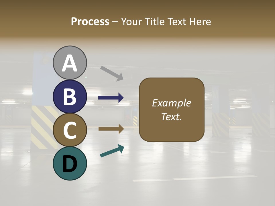 Corridor City Number PowerPoint Template