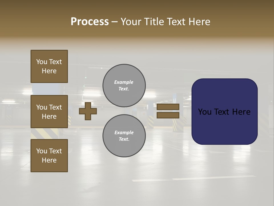 Corridor City Number PowerPoint Template