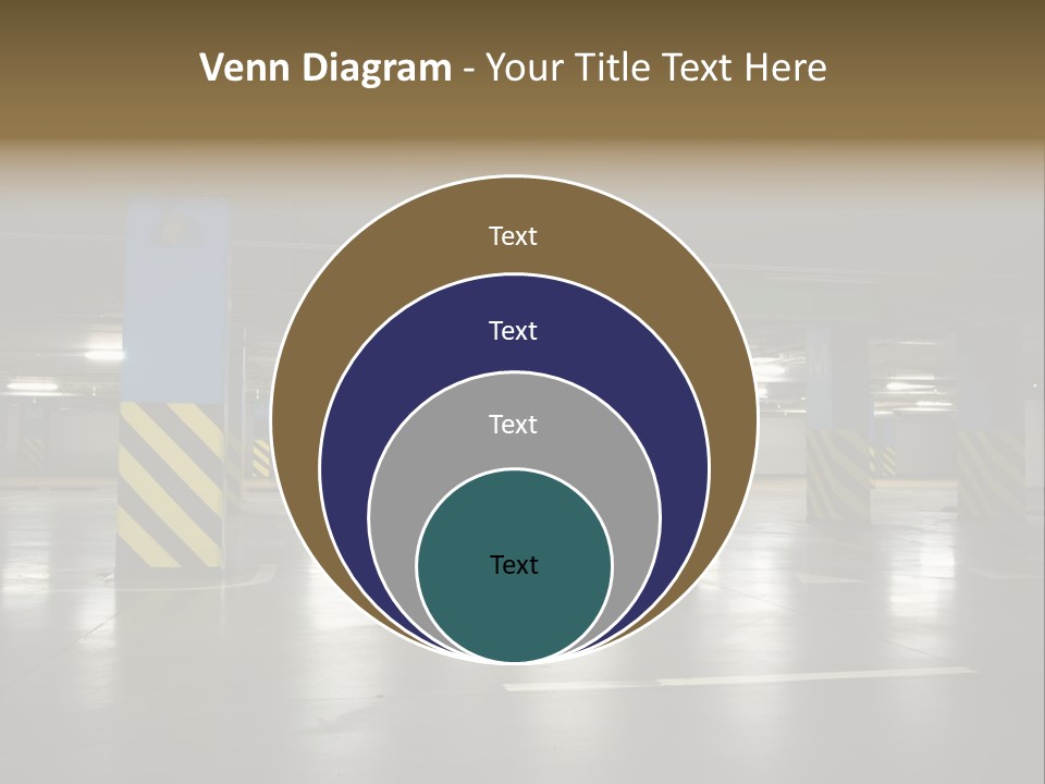 Corridor City Number PowerPoint Template