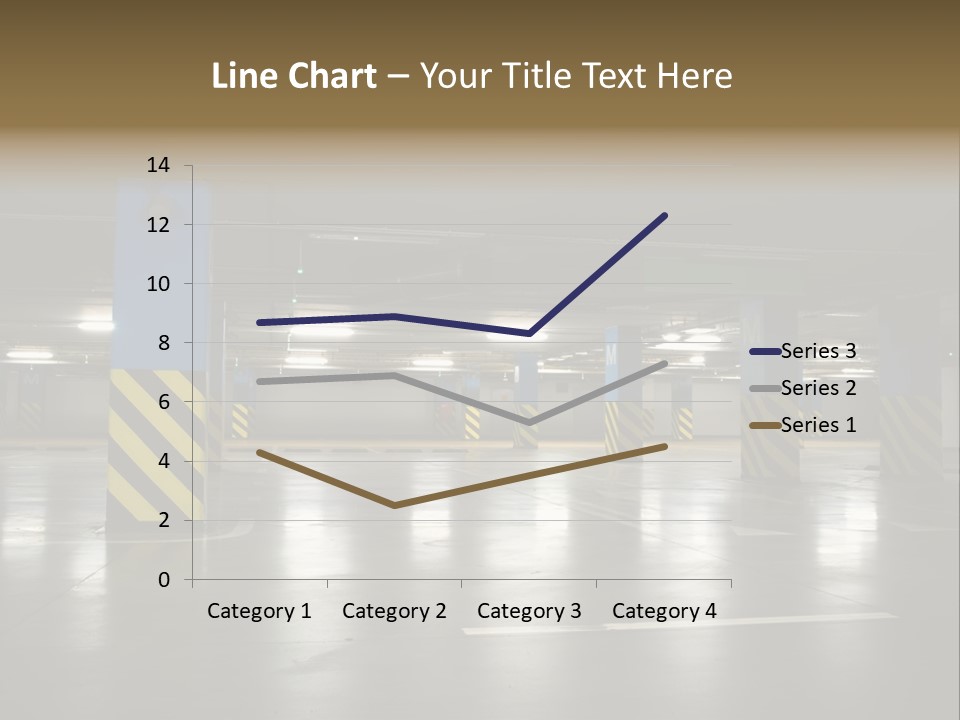 Corridor City Number PowerPoint Template