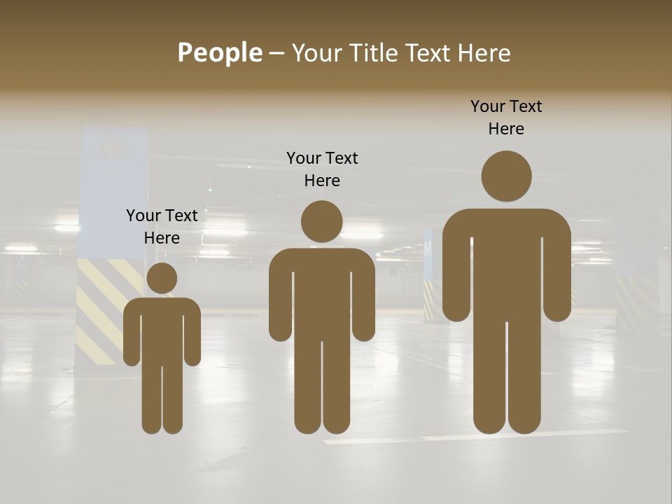 Corridor City Number PowerPoint Template