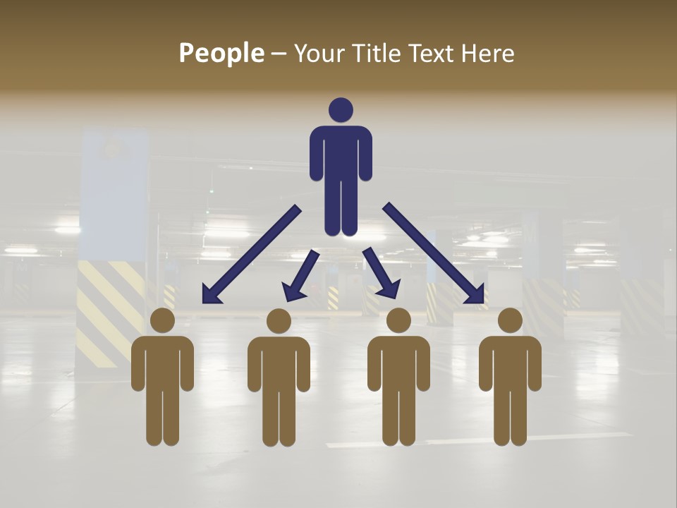 Corridor City Number PowerPoint Template