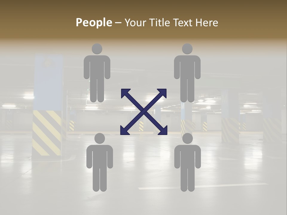 Corridor City Number PowerPoint Template