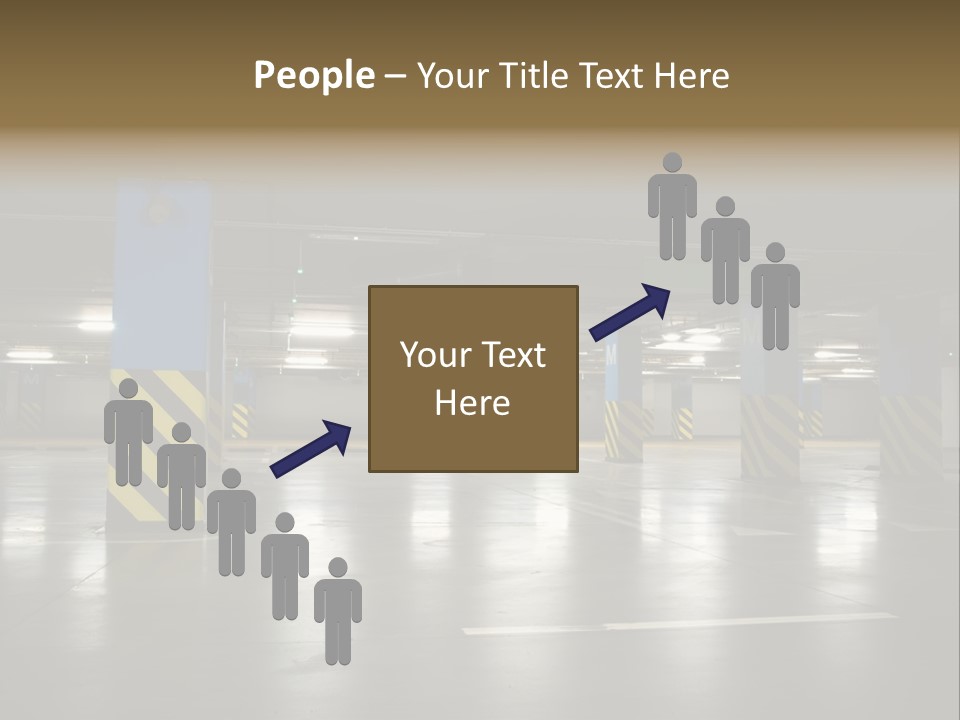 Corridor City Number PowerPoint Template