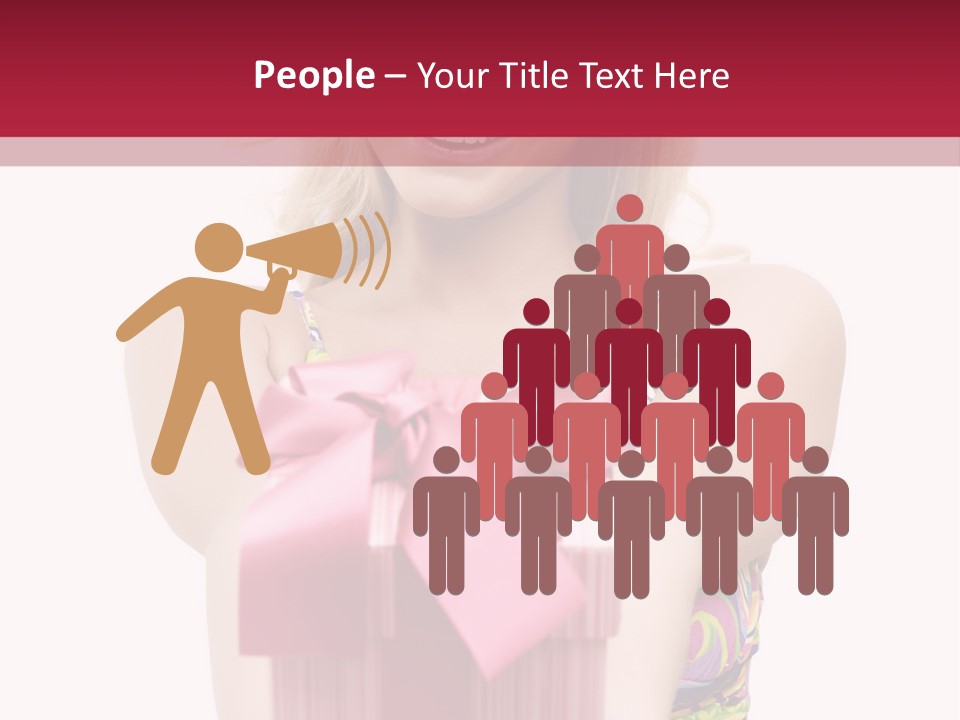 Crowd Three Pretty PowerPoint Template