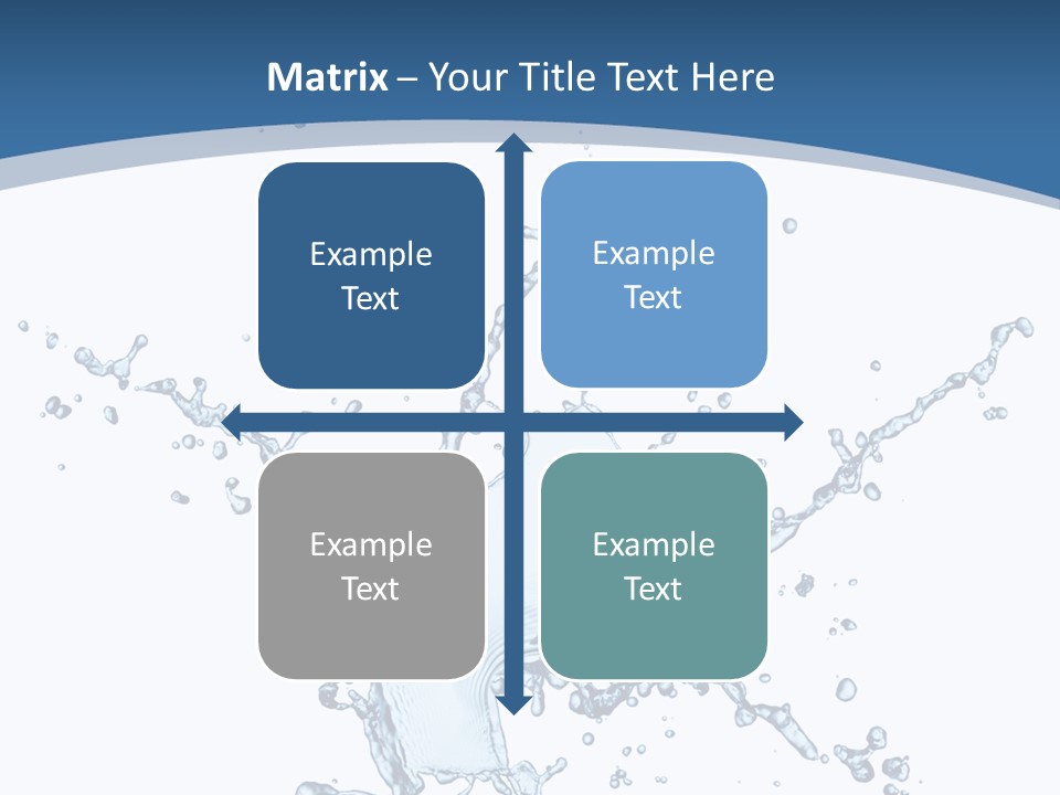 Splashing Blue Designing PowerPoint Template