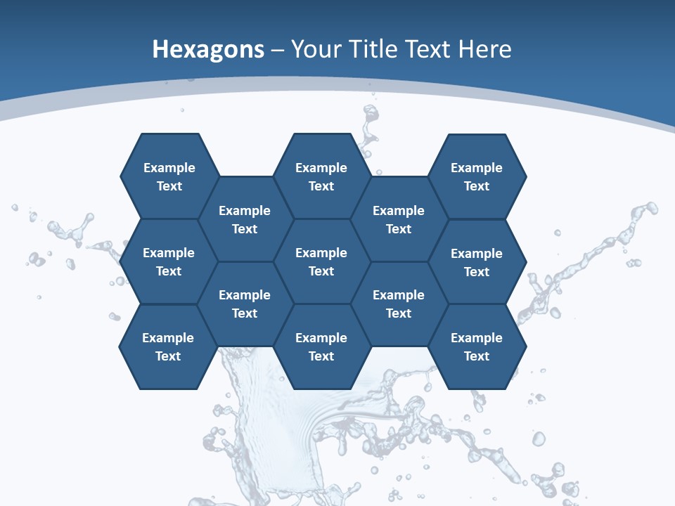 Splashing Blue Designing PowerPoint Template