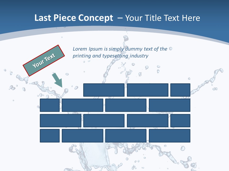 Splashing Blue Designing PowerPoint Template
