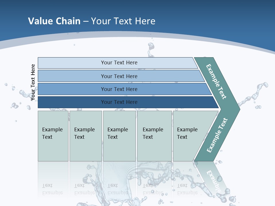 Splashing Blue Designing PowerPoint Template