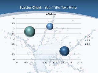 Splashing Blue Designing PowerPoint Template