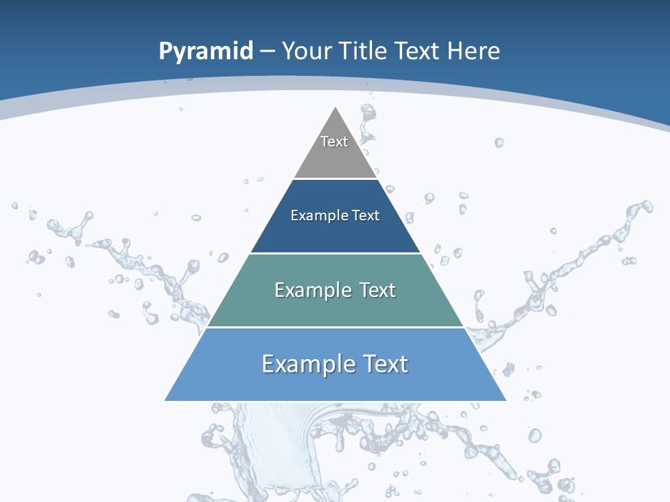 Splashing Blue Designing PowerPoint Template