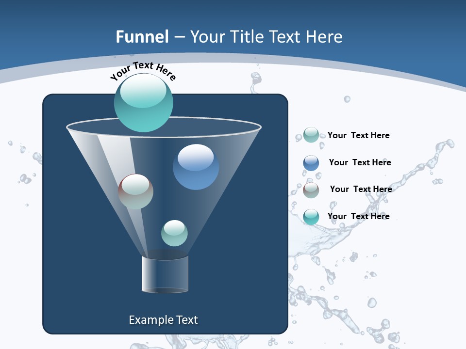 Splashing Blue Designing PowerPoint Template