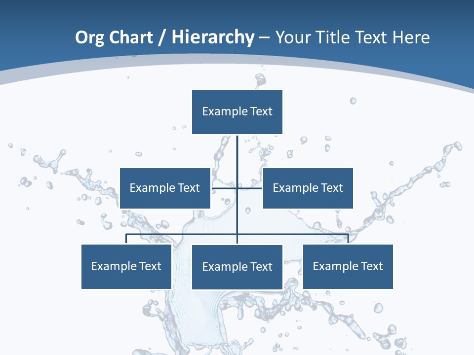 Splashing Blue Designing PowerPoint Template