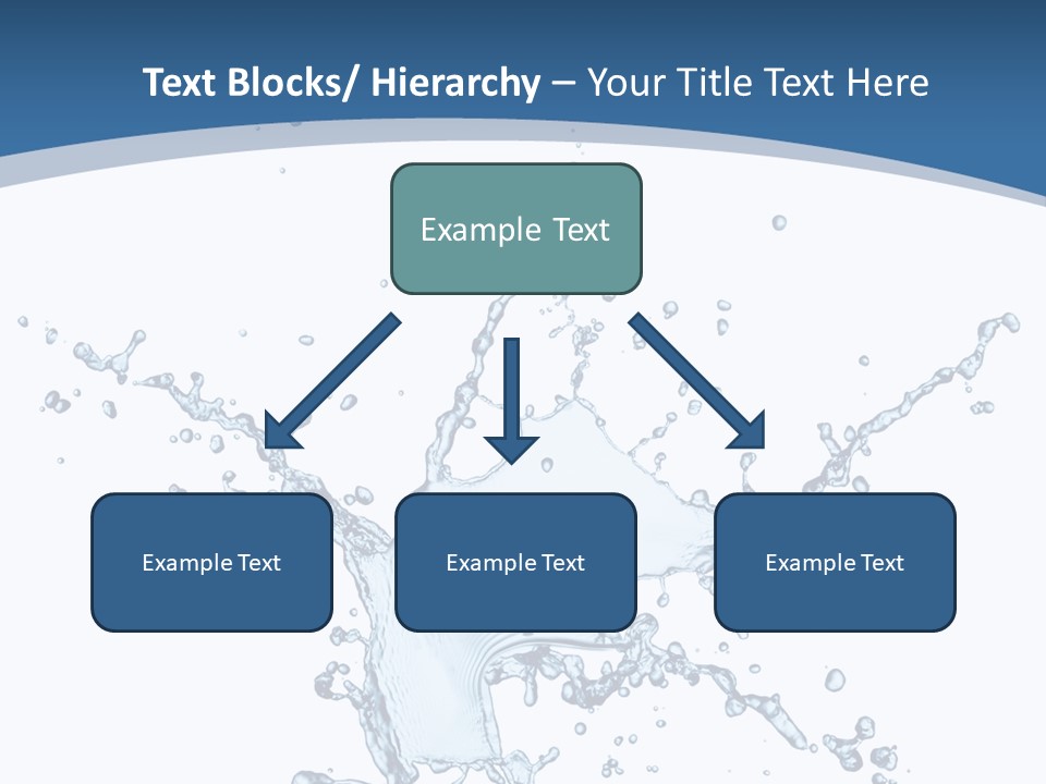 Splashing Blue Designing PowerPoint Template