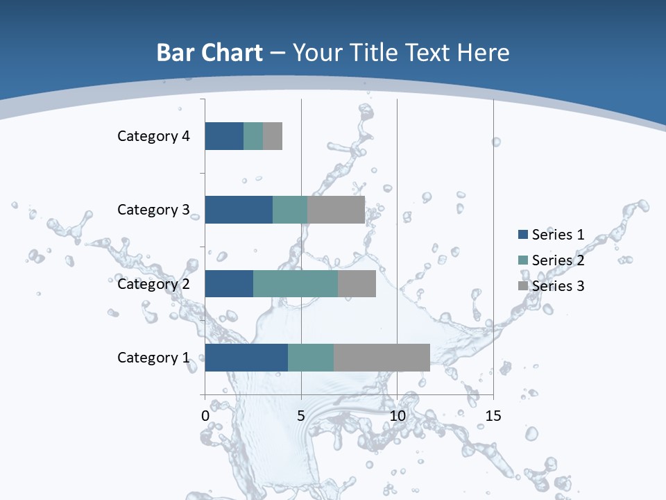 Splashing Blue Designing PowerPoint Template