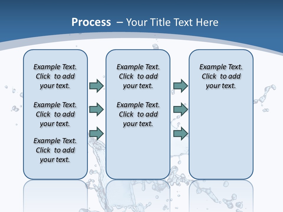 Splashing Blue Designing PowerPoint Template
