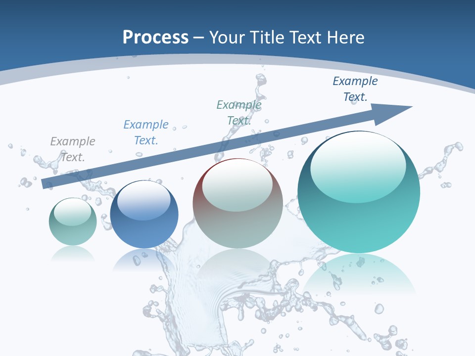 Splashing Blue Designing PowerPoint Template