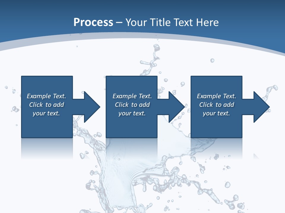 Splashing Blue Designing PowerPoint Template