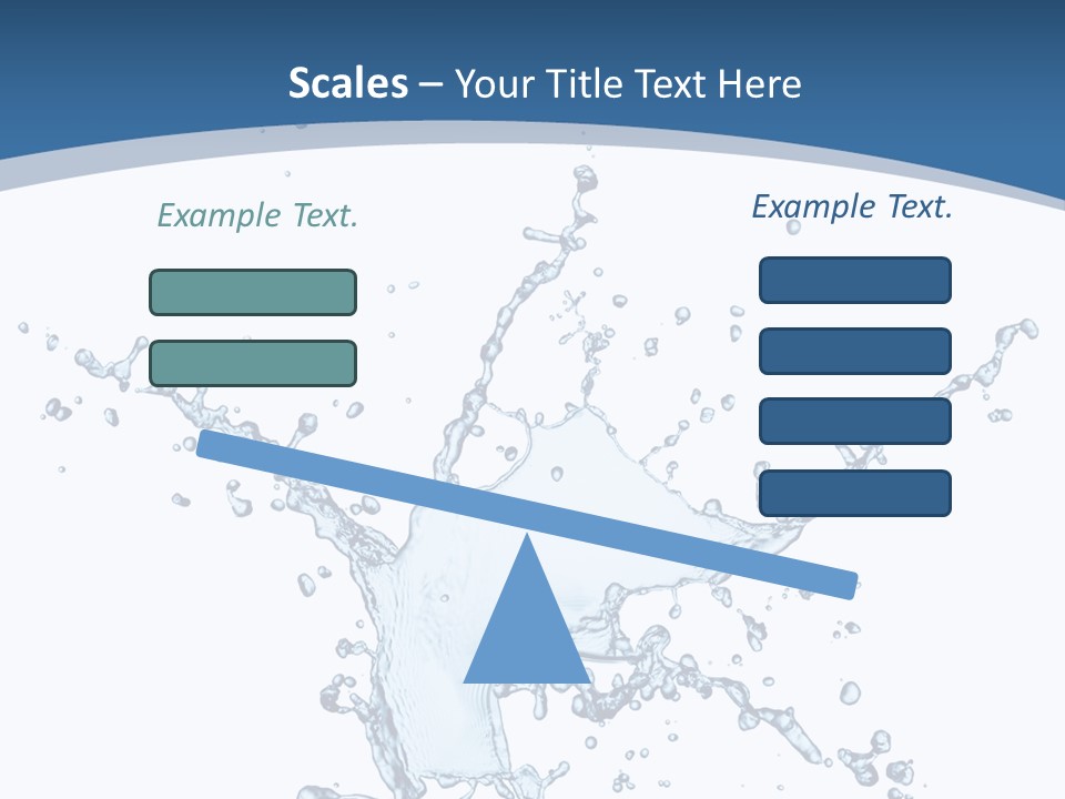 Splashing Blue Designing PowerPoint Template