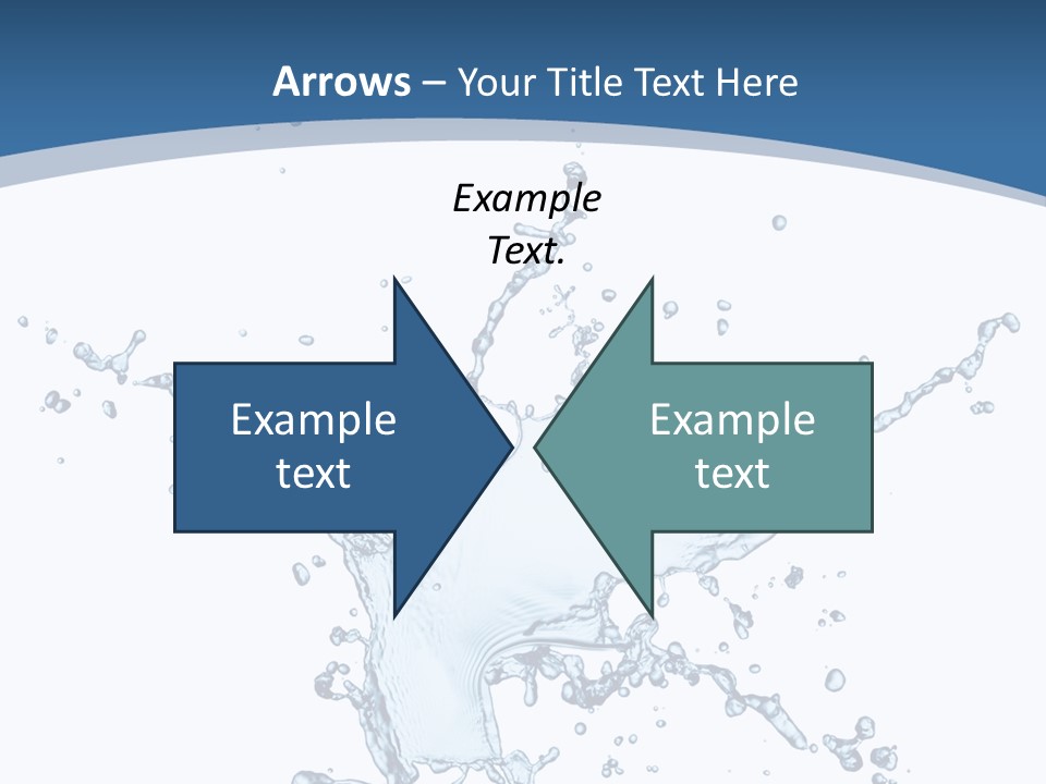 Splashing Blue Designing PowerPoint Template