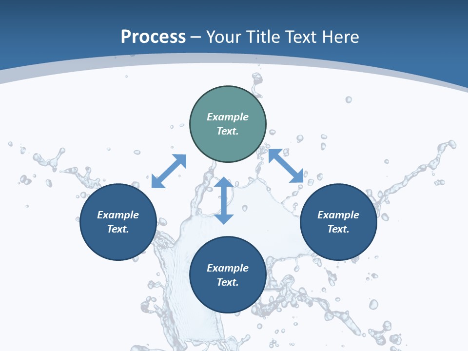 Splashing Blue Designing PowerPoint Template