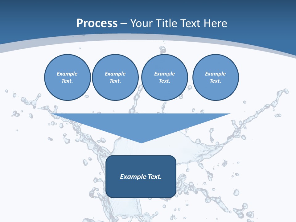 Splashing Blue Designing PowerPoint Template