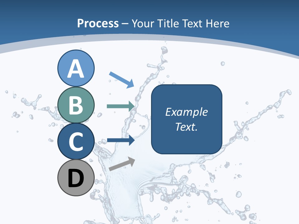 Splashing Blue Designing PowerPoint Template