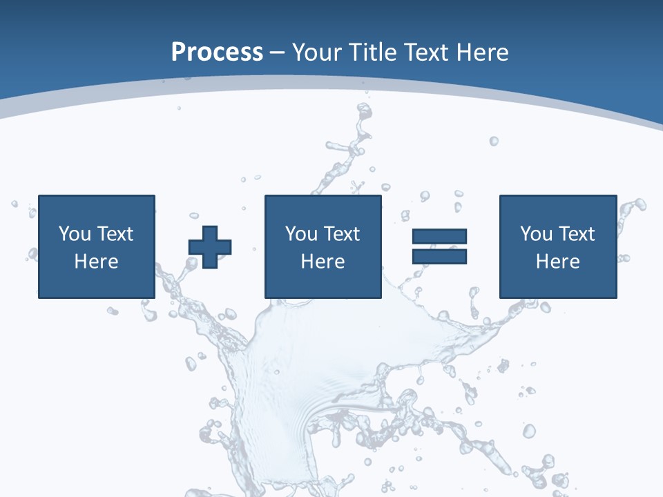 Splashing Blue Designing PowerPoint Template