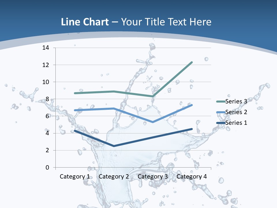 Splashing Blue Designing PowerPoint Template