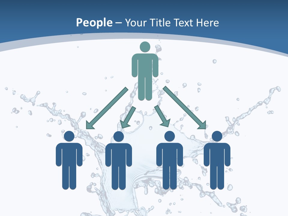 Splashing Blue Designing PowerPoint Template