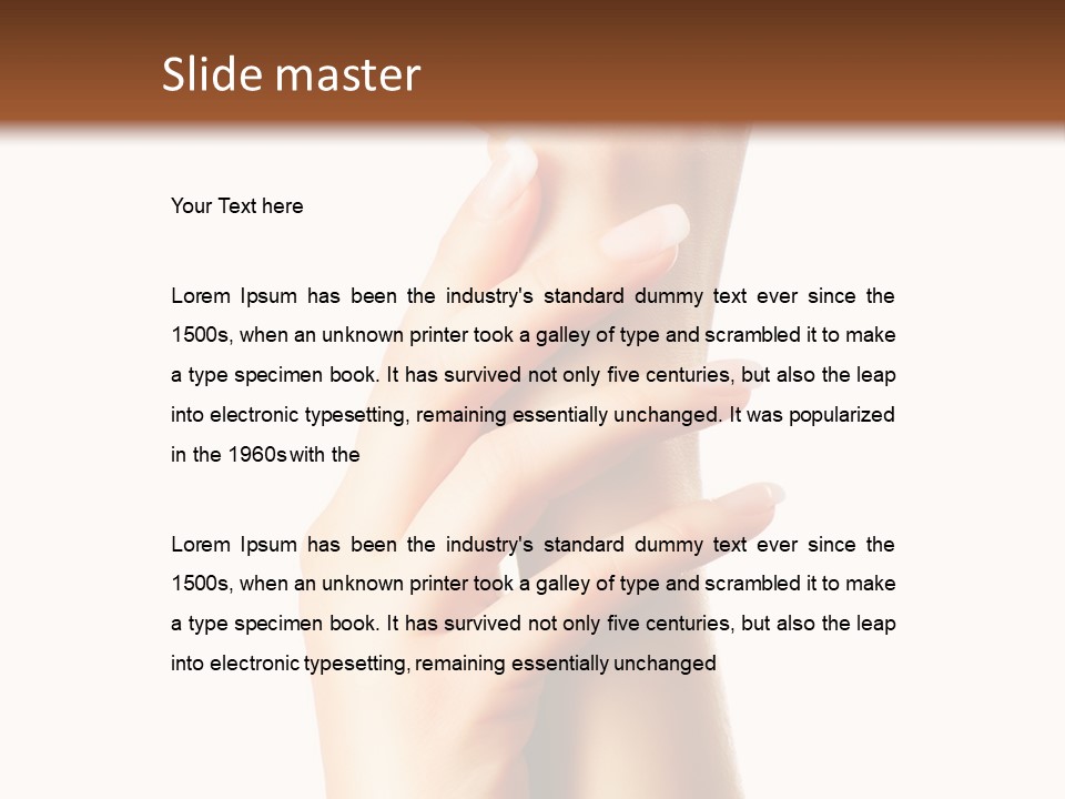 Nail Makeup Polishing PowerPoint Template