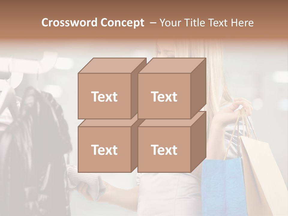 Clothing Shopping Choosing PowerPoint Template