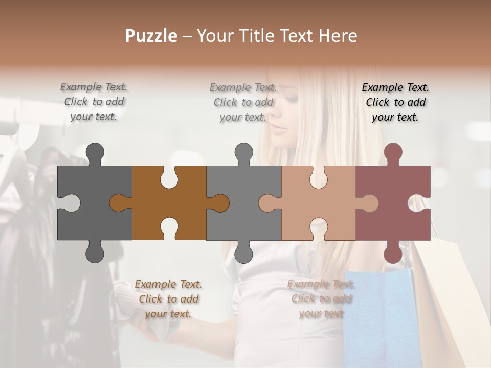 Clothing Shopping Choosing PowerPoint Template