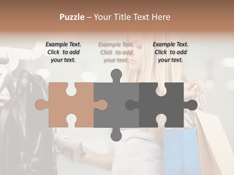 Clothing Shopping Choosing PowerPoint Template