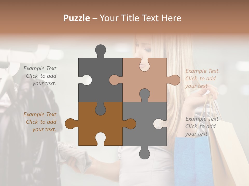 Clothing Shopping Choosing PowerPoint Template