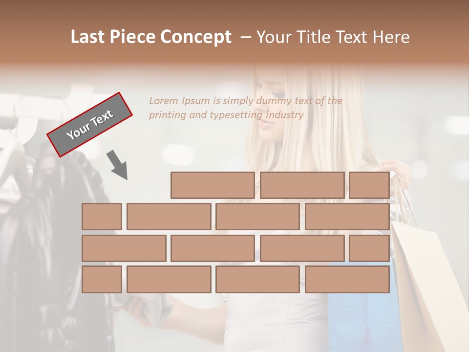 Clothing Shopping Choosing PowerPoint Template